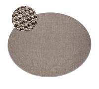 Tapis CASABLANCA LOOP cercle marron bou oux cercle 133 cm