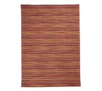tapis chambre 60x110 fait à la main en laine rouge rectangle motif géométrique