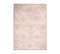 tapis chambre 60x110 tissé ivoire rectangle motif berbère LYN1 FEZA