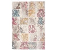 tapis chambre 60x110 tissé multicolore rectangle motif géométrique PASTY