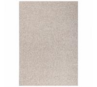 Tapis chambre 80 x 150 cm, motif faux uni, beige et gris, design épuré et original, ROCCCO