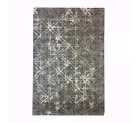 tapis chambre 80x150 tissé gris et crème rectangle motif scandinave VINTAVE
