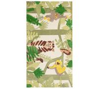 Tapis Chambre d'Enfant Motif Jungle 80 x 150 cm en Coton Multicolore Janhto