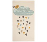 Tapis Chambre d'Enfant Motif Nuage 80 x 150 cm en Coton Multicolore Blang