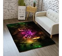 Tapis Chambre Moderne Gamer Contrôleur Antidérapant Graffiti Jeu Console Décoration Tapis Bleu Noir Violet Rose Flanelle Tapis Doux pour Adolescent Enfant Garçon Homme (150_x_200_cm,Couleur 06)