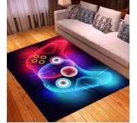 Tapis Chambre Moderne Gamer - FREOSEN - 120x160cm - Manette Graffiti - 3D