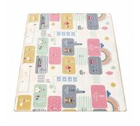 Tapis Chauffant Pour Salon, Tapis de Jeu Enfant | Surface Douce, Antidérapant, Imperméable, Facile à Nettoyer, Chaud(Style D,200x180cm)