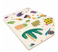 Tapis Chauffant Pour Salon, Tapis de Jeu Enfant | Surface Douce, Antidérapant, Imperméable, Facile à Nettoyer, Chaud(Style E,100x150cm)