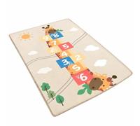 Tapis Chauffant Pour Salon, Tapis de Jeu Enfant | Surface Douce, Antidérapant, Imperméable, Facile à Nettoyer, Chaud(Style I,200x180cm)
