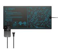 Tapis chauffant pour semis - Thermostat numérique - 25,4 x 52,7 cm - Étanche IP67 - Pour germination et hydroculture