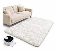 Tapis Chauffant Sol, Antidérapant Salon | Chauffage à Eau, Lavable en Machine, Sécurisé, Doux et Épais(Style D,140x150cm)