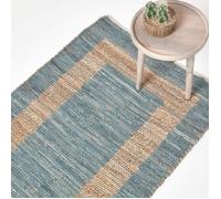 Tapis Chindi - Veranda - 90 x 150 cm - Chanvre 100% naturel - 2200 g/m² - Design moderne