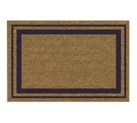 Tapis coco - 40x60 cm - bord bleu