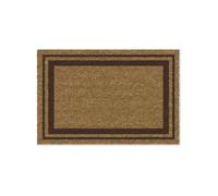 Tapis coco - 40x60 cm - bord marron