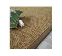 Tapis Coco - Delhi panama - Ganse coton marron - 80 x 150 cm