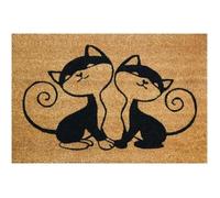 Tapis coco naturel chats 40x60cm