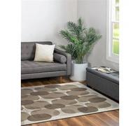 Tapis - Collection Cafe Beneffito - Easther - Tapis à Motifs, Finition Artisanale, Tissage en Belgique - Tapis d'intérieur moderne et doux - Rectangulaire - 200 x 280 cm GRIS G