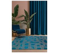 Tapis - Collection Disco - Night Fever - Tapis à Motifs, Finition Artisanale, Tissage en Belgique - Tapis d'intérieur moderne et doux -