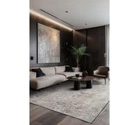 Tapis - Collection Heris Beneffito - Mouse Hair - Tapis à Motifs, Finition Artisanale, Tissage en Belgique - Tapis d'intérieur moderne et doux - Rectangulaire - 170 x 240 cm GRIS G
