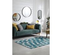 Tapis - Collection Ikat Beneffito - Summer blue - Tapis d'intérieur moderne et doux - Rectangulaire - 240 x 340 cm BLEU G