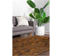 Tapis - Collection Leo - Brownie - Tapis à Motifs, Finition Artisanale, Tissage en Belgique - Tapis d'intérieur moderne et doux - Rectangulaire - 80