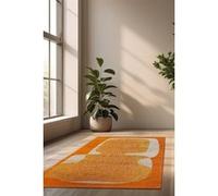 Tapis - Collection Poum Poum Beneffito - Orange Cocktail - Tapis d'intérieur moderne et doux - Rectangulaire - 200 x 280 cm ORANGE G