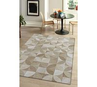 Tapis - Collection Rondo - Diamond - Tapis à Motifs, Finition Artisanale, Tissage en Belgique - Tapis d'intérieur moderne et doux - Rectangulaire -