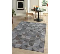 Tapis - Collection Rondo - Rock Crystal - Tapis à Motifs, Finition Artisanale, Tissage en Belgique - Tapis d'intérieur moderne et doux -