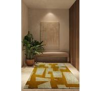 Tapis - Collection Skip - Calisson - Tapis à Motifs, Finition Artisanale, Tissage en Belgique - Tapis d'intérieur moderne et doux - Rectangulaire -