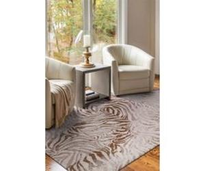 Tapis - Collection Zebra Beneffito - Savannah - Tapis à Motifs, Finition Artisanale, Tissage en Belgique - Tapis d'intérieur moderne et doux - Rectangulaire - 200 x 280 cm MARRON G