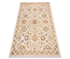 Tapis COLOR 19521460 SISAL ornement cadre cannelle - beige 140x200 cm