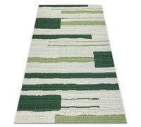 Tapis COLOR 19676362 SISAL lignes beige / vert 120x170 cm