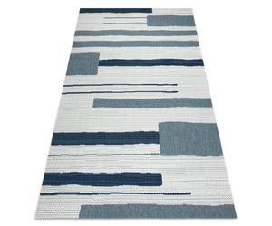 Tapis COLOR 19676369 SISAL lignes beige / bleu 160x230 cm