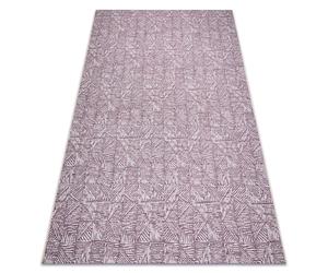 Tapis COLOR 47373260 SISAL lignes triangles chevrons violet / beige 160x230 cm