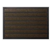Tapis combi absorbant grattant marron - 40 x 60 cm
