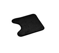 Tapis contour wc 45x45 cm uni Noir 100% Microfibre