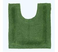 Tapis contour WC en coton - HOMESCAPES - Vert bouteille - Rectangulaire - 50 x 55 cm - Uni - Essentiel