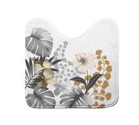 Tapis Contour WC Kelly 45x45cm Blanc
