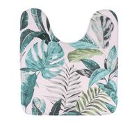 Tapis Contour Wc Microfibre Imprime 45x50 Cm - Jardin D'hiver - TENDANCE