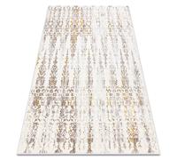 Tapis CORE 241A Ornament Vintage - structurel deux niveaux de molleton beige / or 140x190 cm