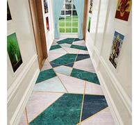 Tapis Couloir Antidérapant Lavable Moderne Géométrique Fin 0.6cm,0.8m x 2m | Tapis de couloir fin 0.6cm lavable avec envers antidérapant et motif géométrique moderne pour intérieur
