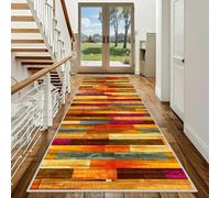 Tapis Couloir Long Cuisine Devant Evier Antidérapant Lavable 70 x 400 cm | Polyester Paillasson Interieur Entrée Absorbant Tapis de Sol Pour Salon Chambre à Coucher Bain De Passage Sur Mesure