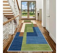 Tapis Couloir Long Cuisine Devant Evier Antidérapant Lavable 70 x 450 cm | Polyester Paillasson Interieur Entrée Absorbant Tapis de Sol Pour Salon Chambre à Coucher Bain De Passage Sur Mesure