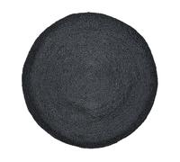 Tapis Couloir Tapis d’Intérieur en Jute Noir Boho Vintage 80cm Orient