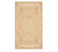 Tapis de couloir Nora en jute tissé à la main, beige naturel 140 cm | Nora apporte le jute au couloir en rectangle beige naturel. Le tapis tissé à la main fait 70 × 140 cm sur 1 cm d’épaisseur.