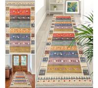 Tapis Cuisine Devant Évier Tapis de Passage Couloir Long 80 x 130 cm | Tapis de Couloir Antidérapant Lavable Absorbant Tapis d Entree Interieur pour Chambre à Coucher Salon Bureau Salle de Bain