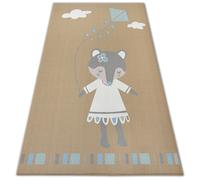 TAPIS d`enfant LOKO Petite Souris beige antidérapant 160x220 cm
