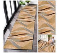 Tapis d Entree Interieur Tapis de Cuisine Devant Evier Tapis de Passage Couloir Tapis Sol Antidérapant Tapis Lavable en Machine Rectangulaire Tapis de Couloir au Metre Pour Salon Bureau 90 x 120 cm