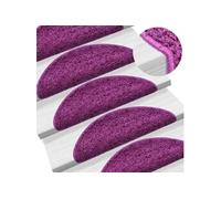 Tapis d escalier 10 pcs 65x21x4 cm Violet