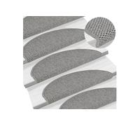 Tapis d escalier autocollants aspect sisal 15 pcs 65x21x4 cm